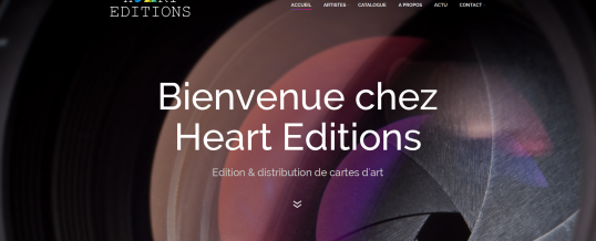 Qualisphère signe la réalisation du site de web de la jeune pousse Heart Editions !